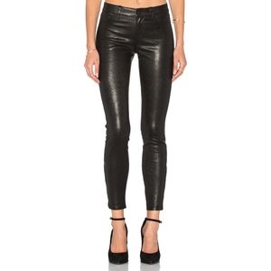 L'agence Aurelie 100% Lamb Leather Leggings